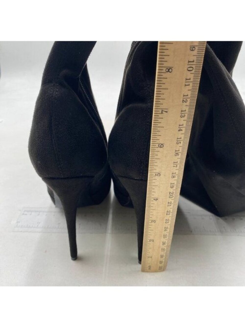 Women Sexy Pointed Toe Thigh High Boots Ladies Over the Knee Boots Black Shoes - Picture 4 of 7